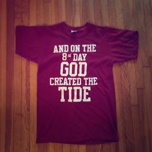 “8th day, God created the Tide” 1983 Alabama shirt